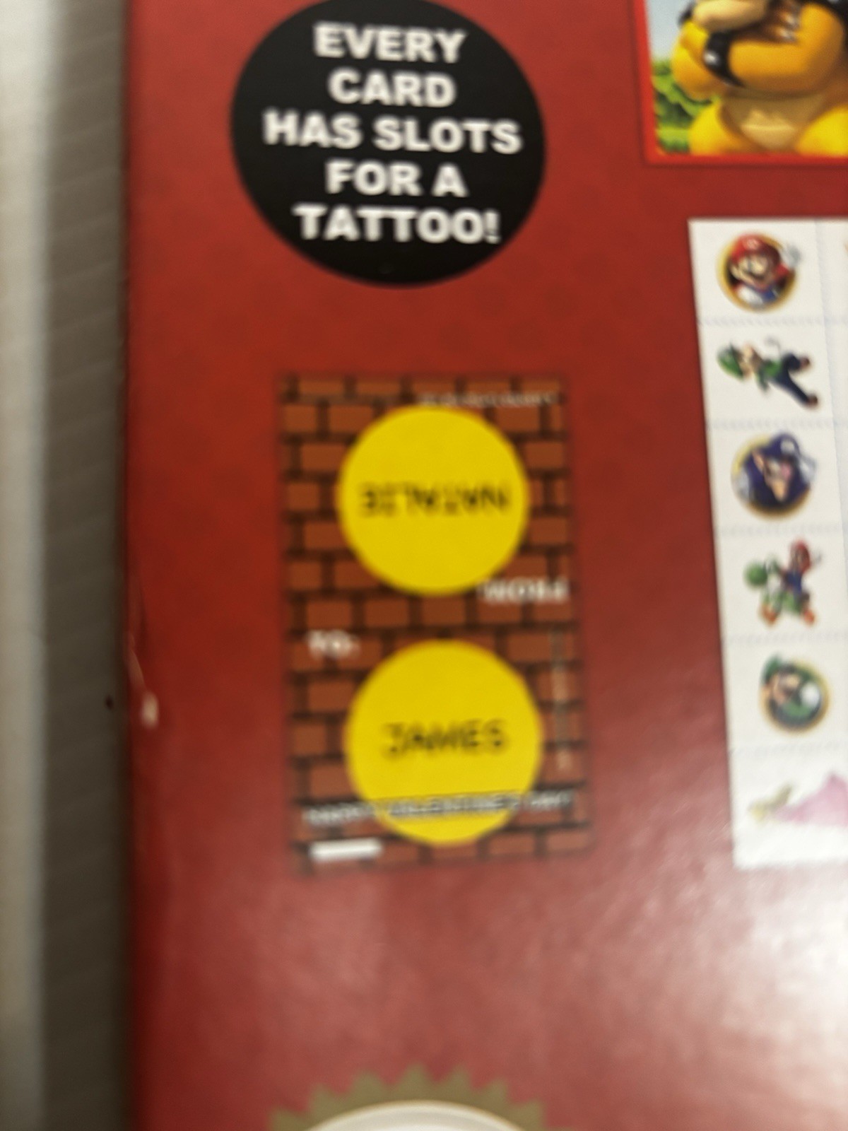 Super Mario Valentines 24 Cards + 24 Cherry POW Scented Tattoos Paper Magic 2021