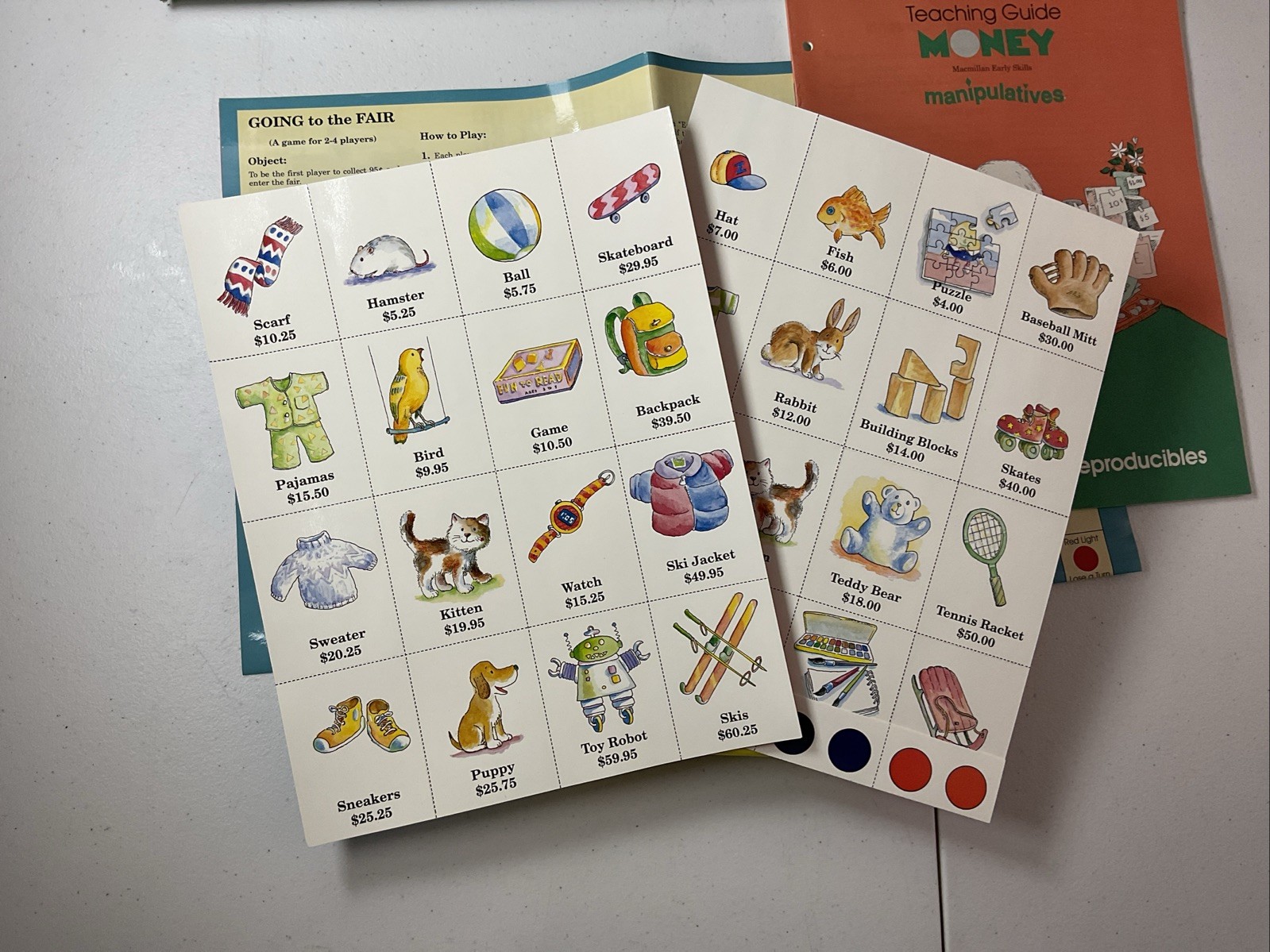Money MacMillan Early Skills Manipulatives + Guides Books Coins Only
