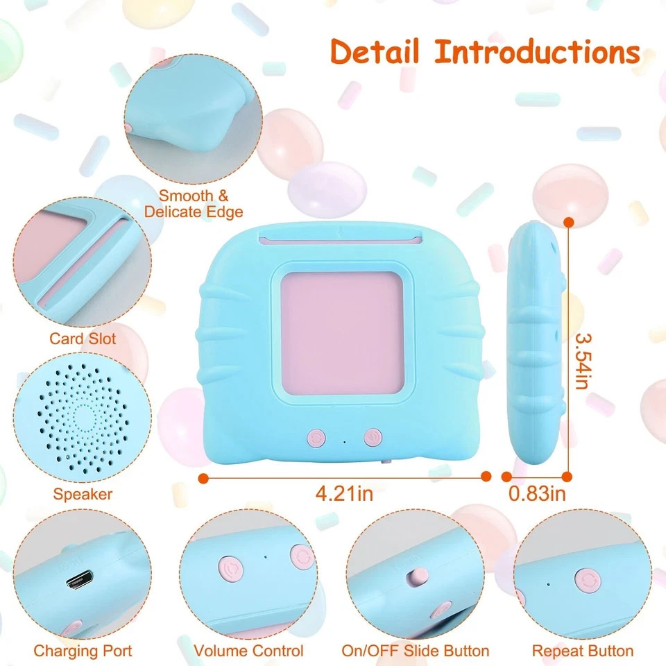 Electronic Talking Flash Cards 224 Sight Words Pocket Speech for Toddlers Gift
