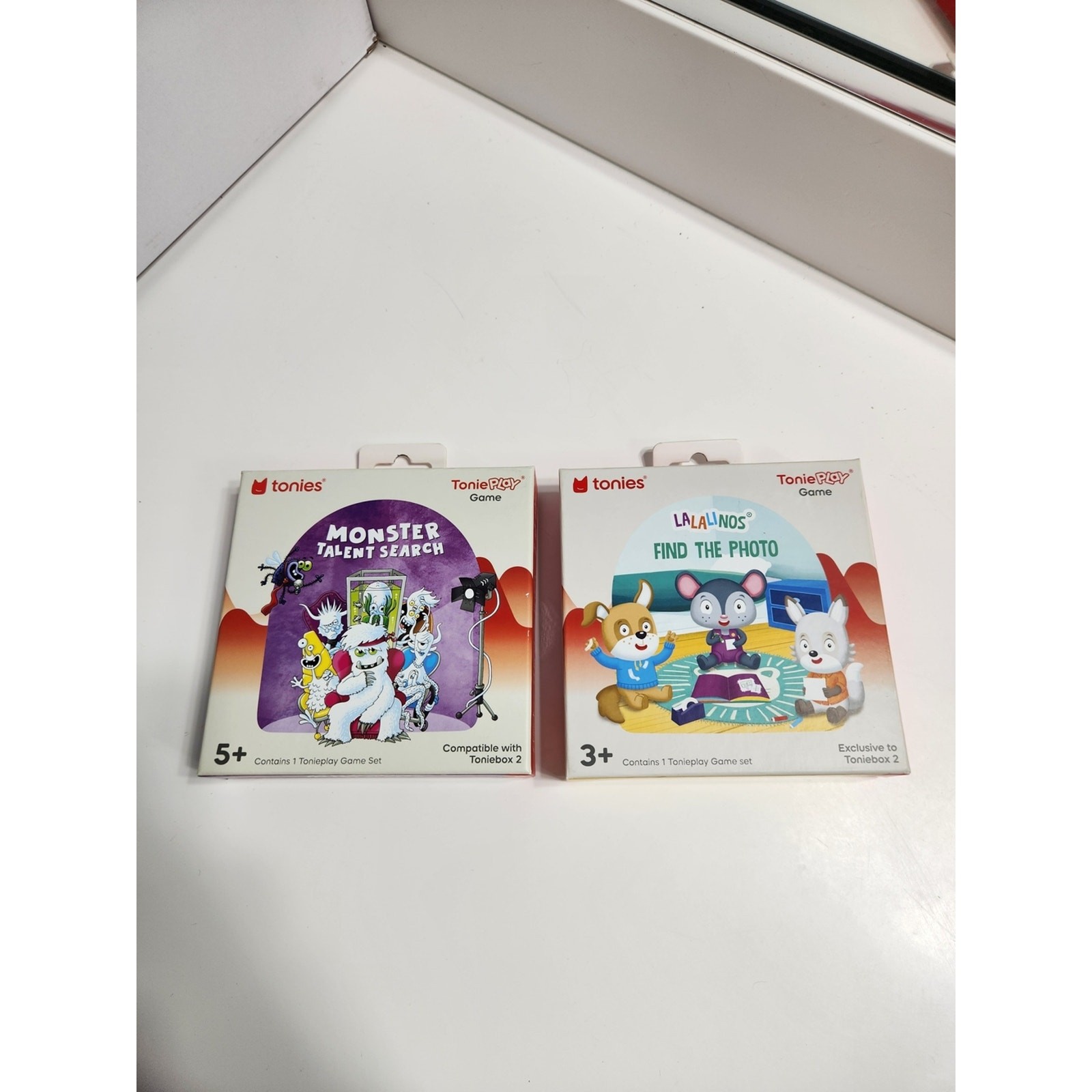 Lot Of 2 ToniePlay Game Sets for Toniebox 2 Monster Talent Search Find The Photo
