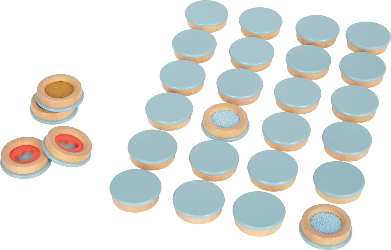 small foot Feeling Sensory, Memory Game of Touching Various Surfaces, for Kids A