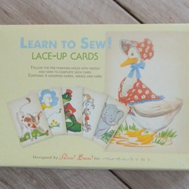 Sliced Bread Lace-Up Animal Cards Arts & Crafts Multicolor Ages 4-7 Kids