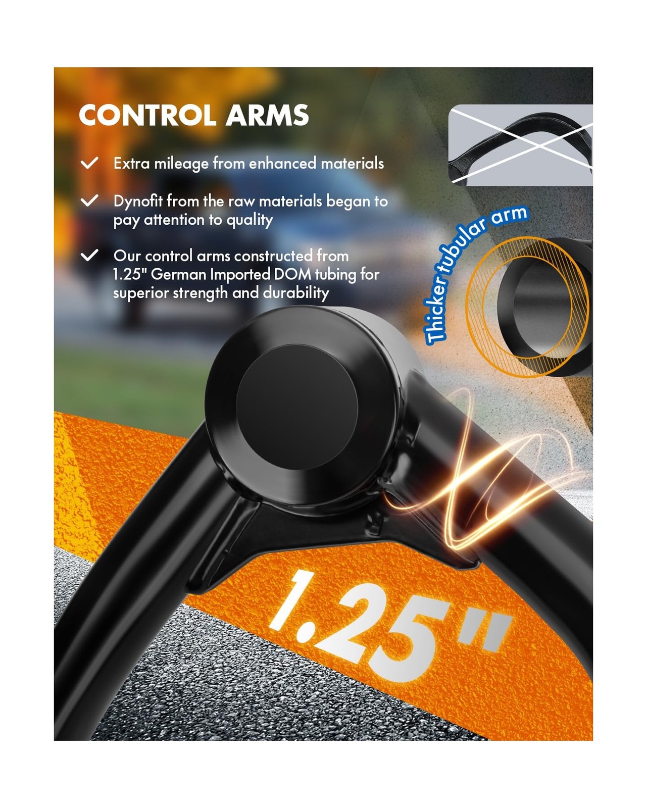 Upper Control Arms 2-4″ Lift for 2007-2018 Silverado 1500/Sierra 1500, dynofi…