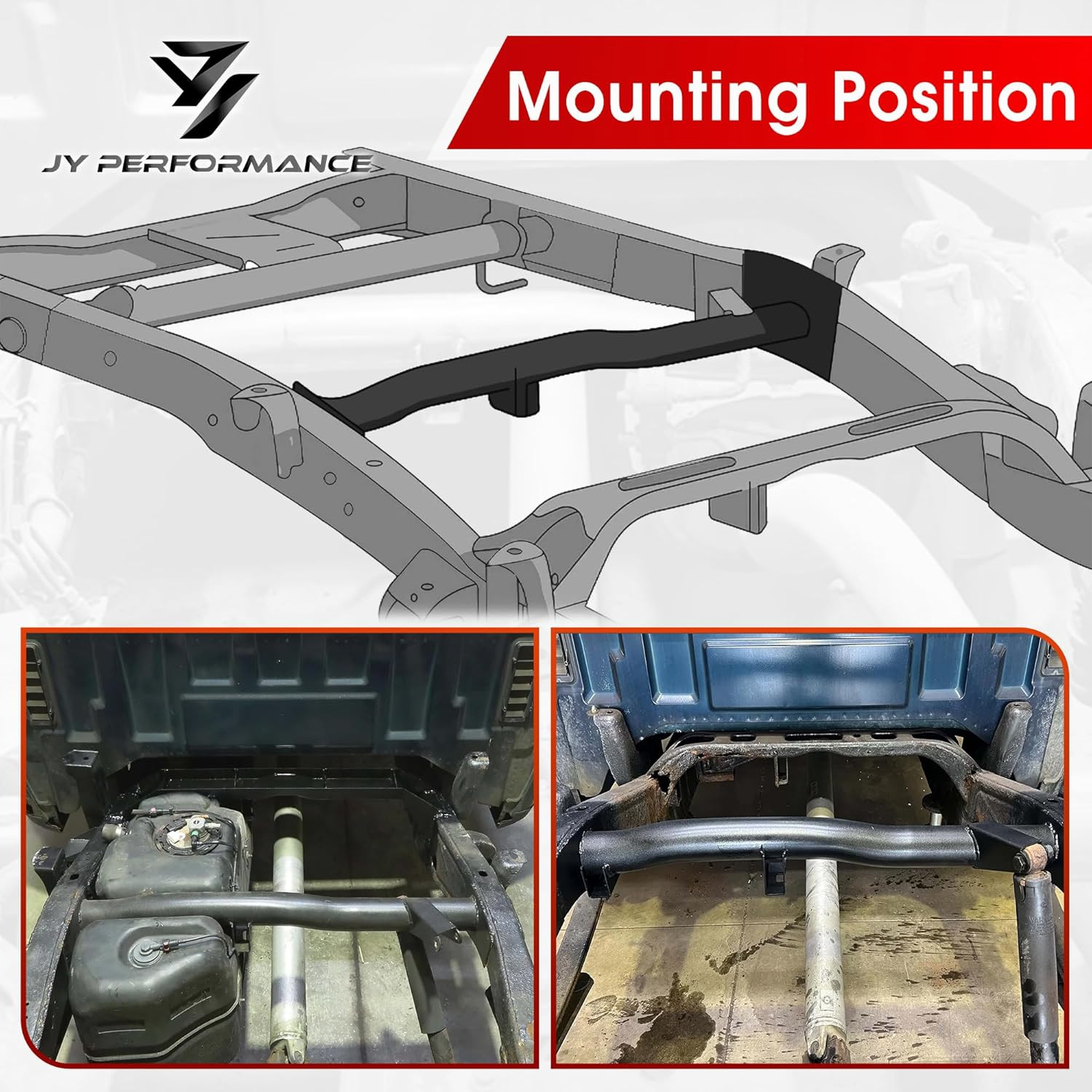 Rear Fuel Tank Support Crossmember Compatible for 2007-2014