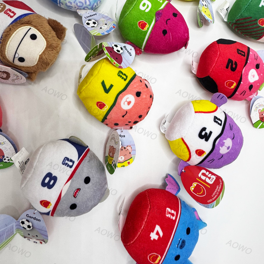 12PCS Set Mc DONALD’S Squishmallows World Cup New 2026 Happy Meal Toys