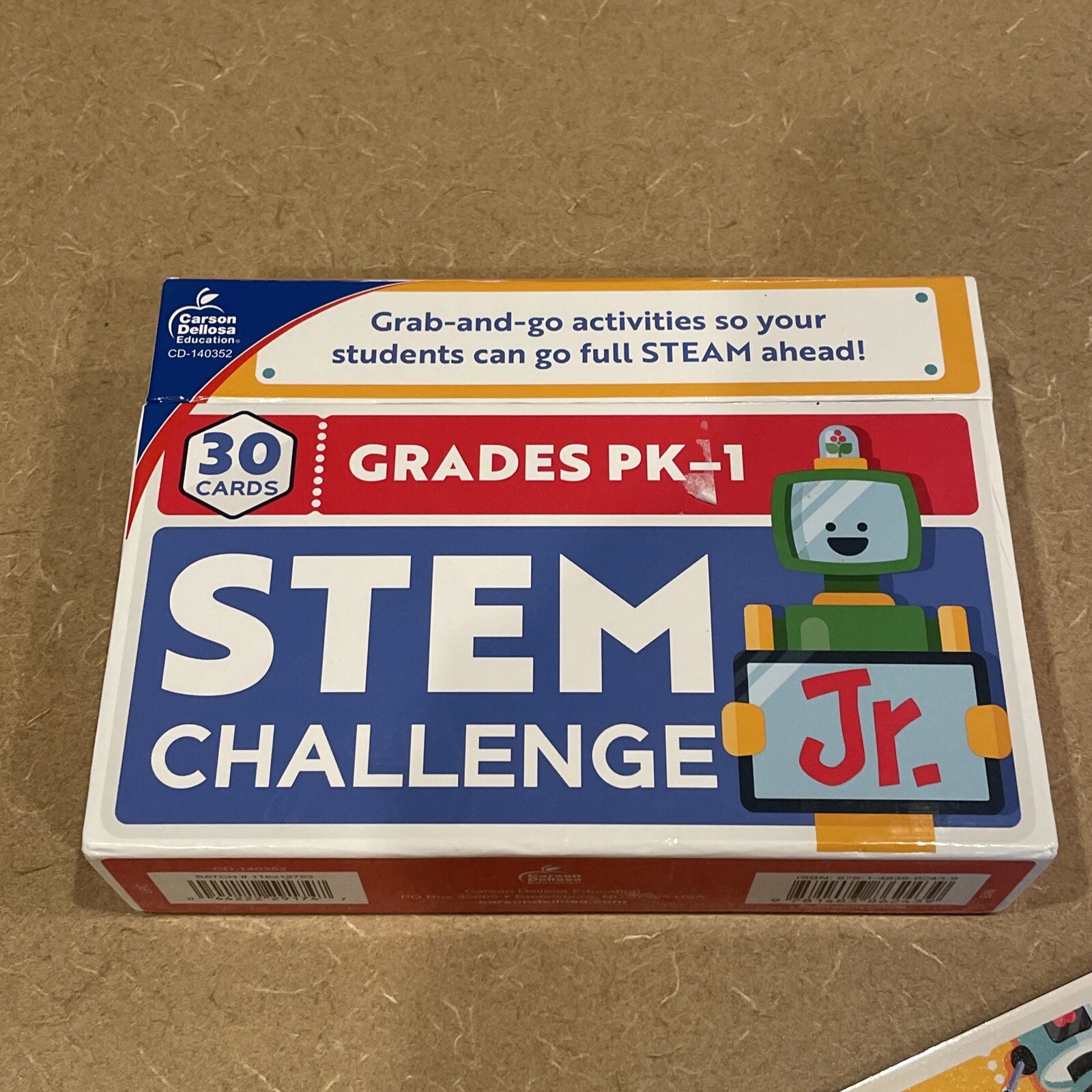 Carson Dellosa Education STEM Challenge Jr Learning Cards Game STEM PreK – 1 Kid