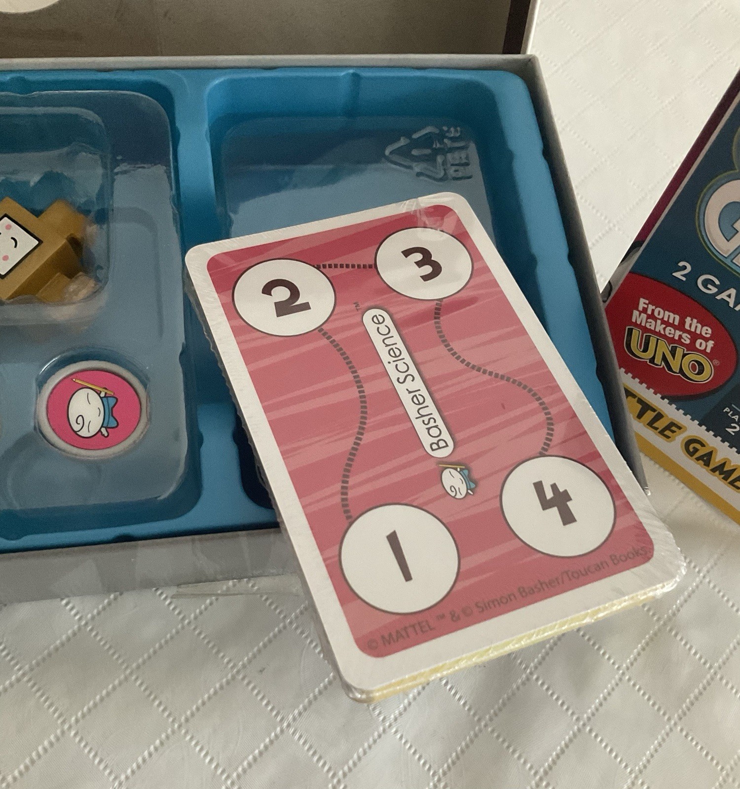 Basher Science Rocks & Minerals Card Game Pyrite Figure 2 In 1 Mattel Open READ