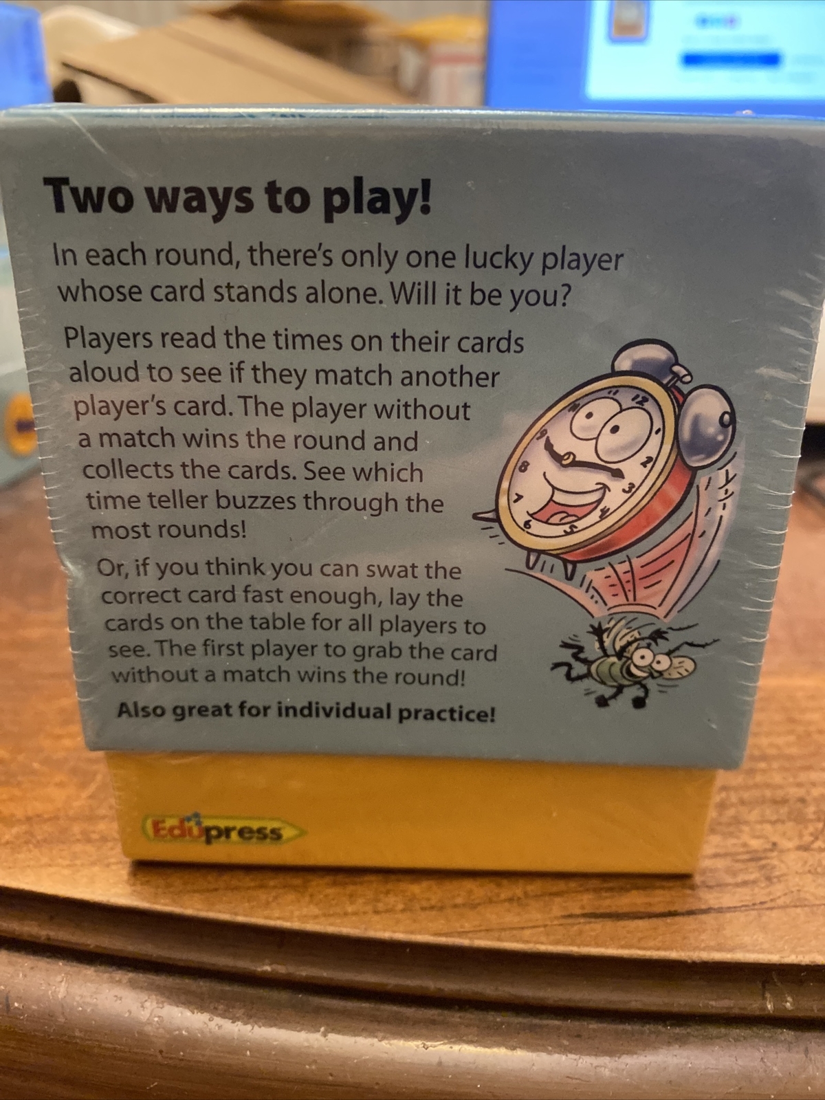 Edupress Math Skills Telling Time To the minute 2-5 Players Grades 2+ SEALED
