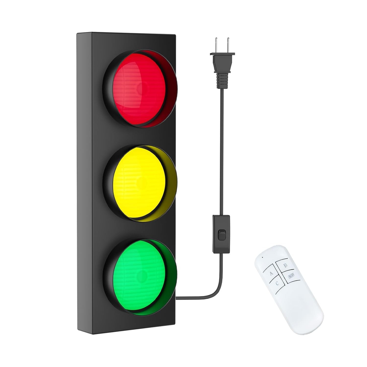Remote Control LED Traffic Light Wall Lamp Easy Installation Decorative