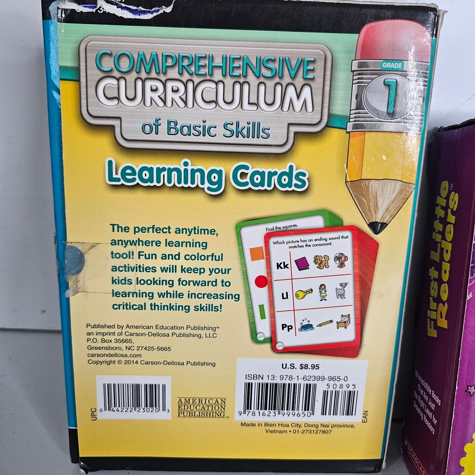 Basic Skills Learning Cards and First Little Readers E F Books Curriculum Set