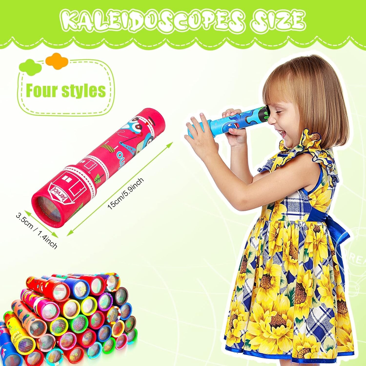 30 Pcs Classic Kaleidoscope Educational Kaleidoscope Toy Return Gift Vintage New