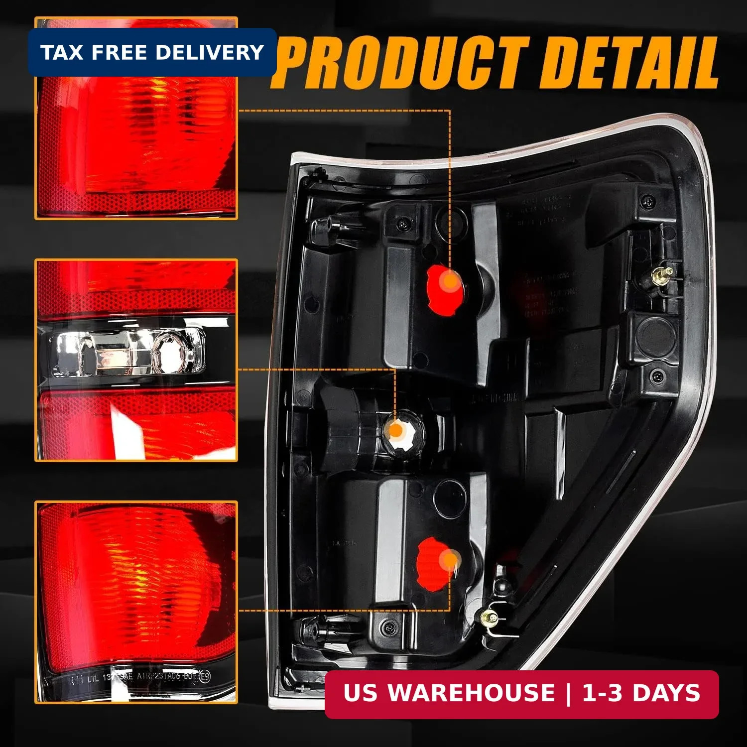 RANSOTO Tail Light Compatible with Ford F150 F-150 2009 2010 2011 2012 2013 2014