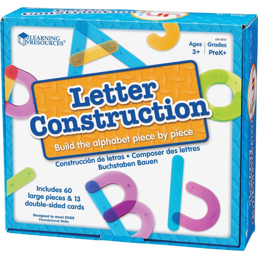 Learning Resources LRN8555 Letter Construction Set Colorful