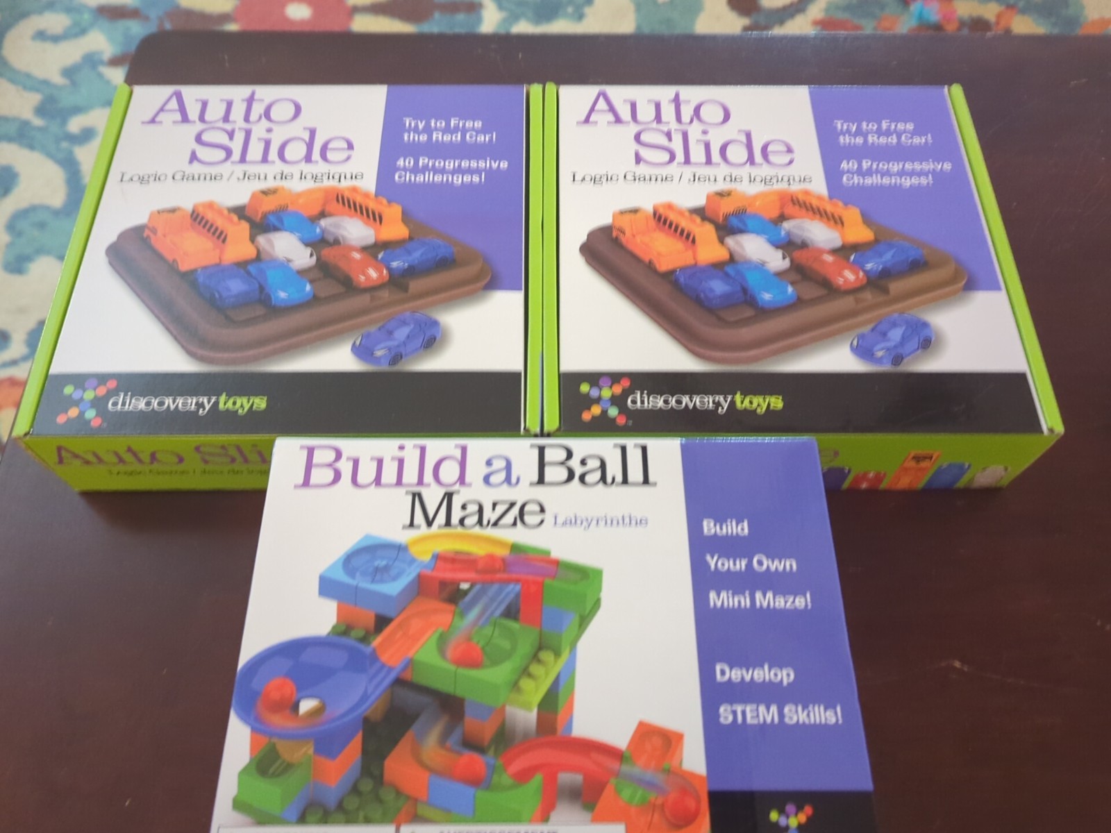 Discovery Toys Auto Slide (2) and Build a Ball Maze