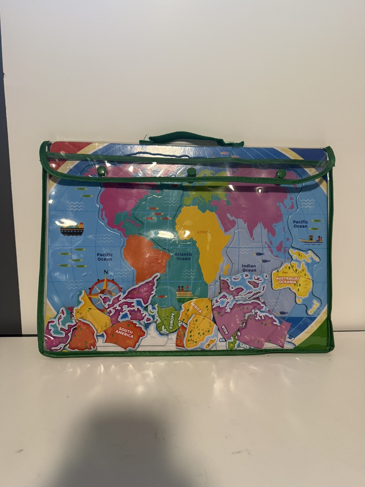 The learning journey Lift And Learn Clock & USA Map Puzzle