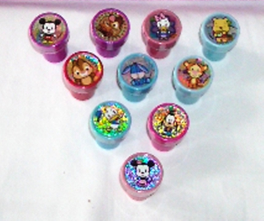 20 pcs Disney Licensed Cutie Self Inking Stamper Pencil Topper School Favor Gift