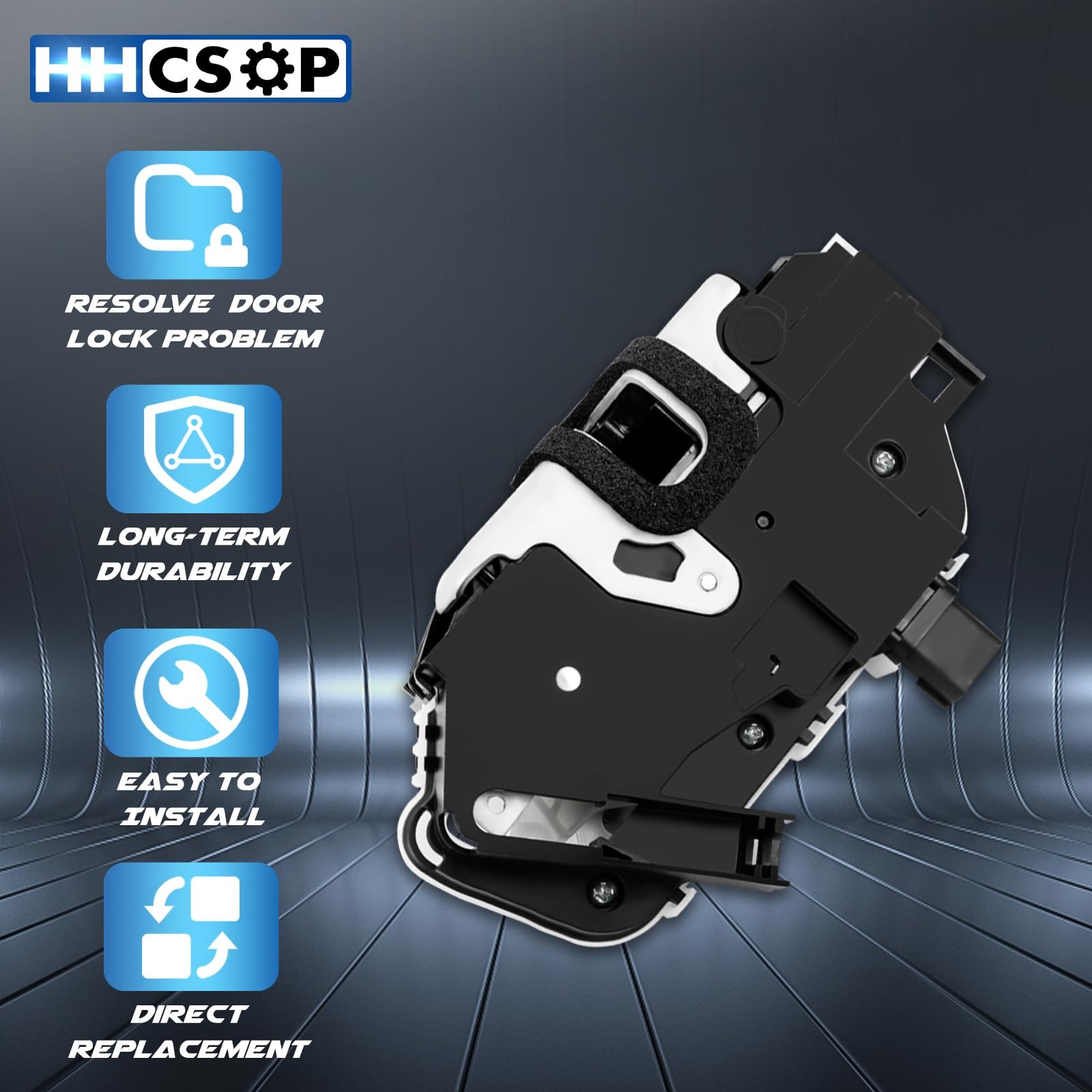 HHCSOP Front Left Driver Side Door Lock Latch Actuator Replacement for White