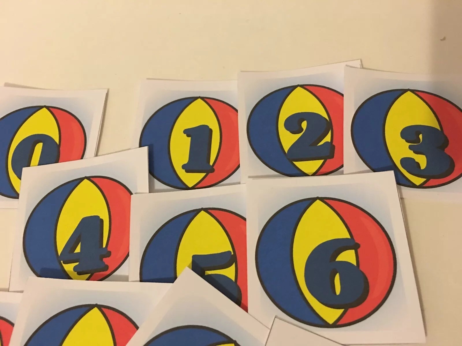 Ball – 0-10 Number Cards – Laminated Card Set- Pre-school- Kindergarten