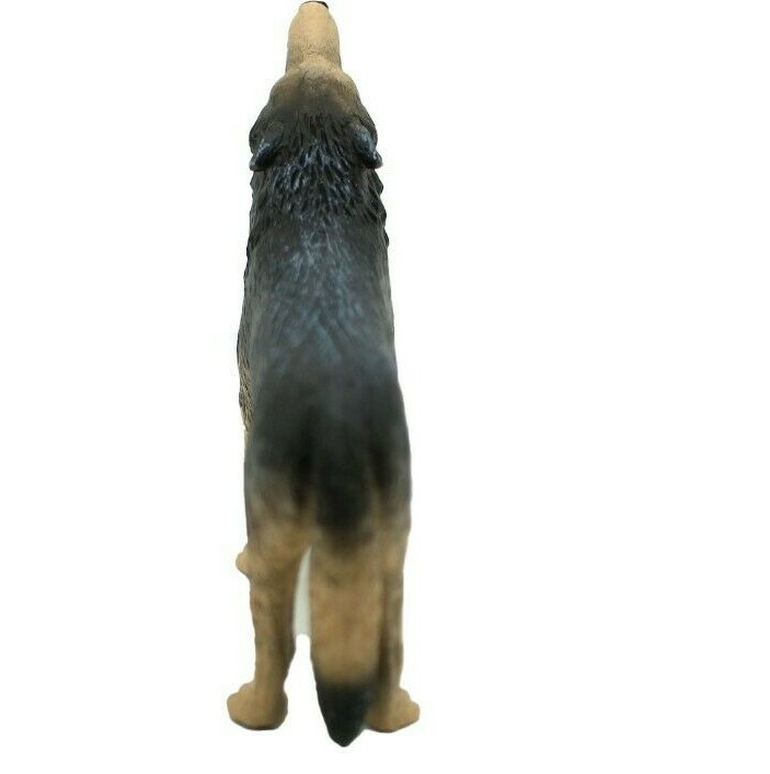 Wolf Howling Realistic Small Toy Model Plastic Replica Forest Animal 4″ M134