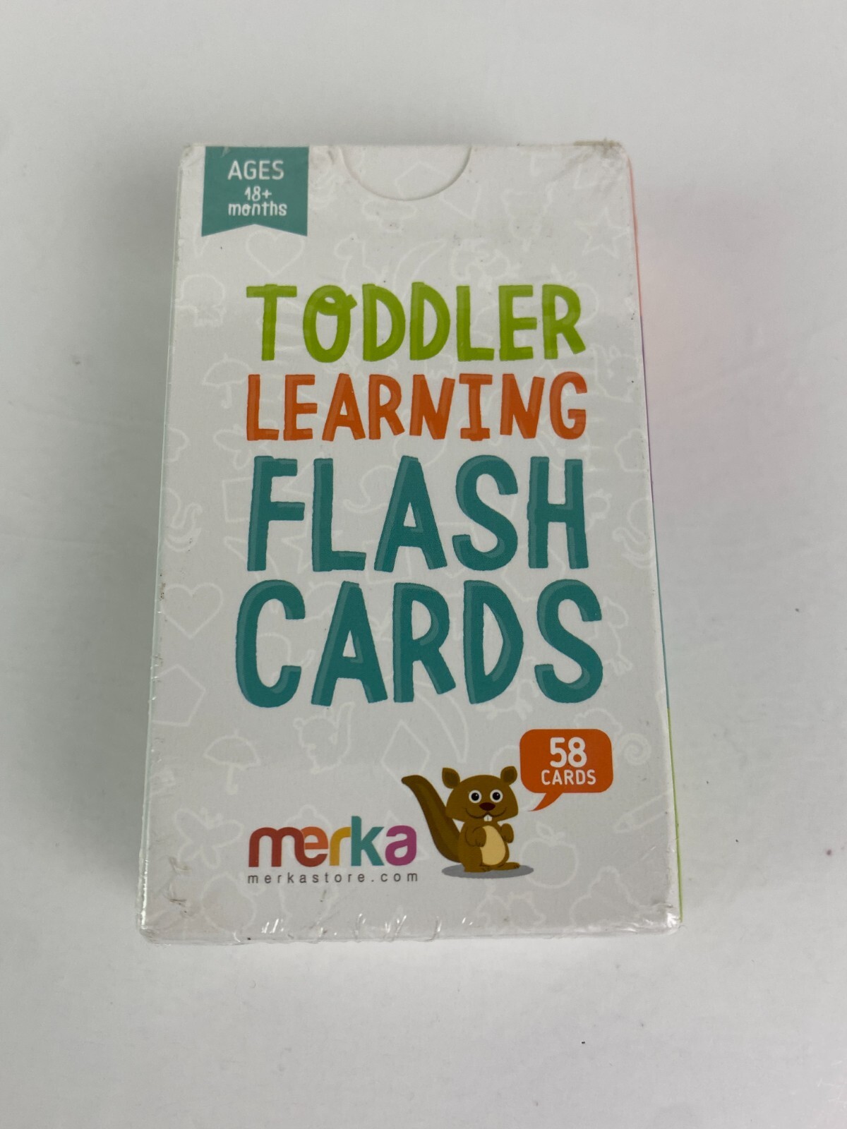Toddler Flash Cards Alphabet Flash Cards for Toddlers, Set of 58 Letters
