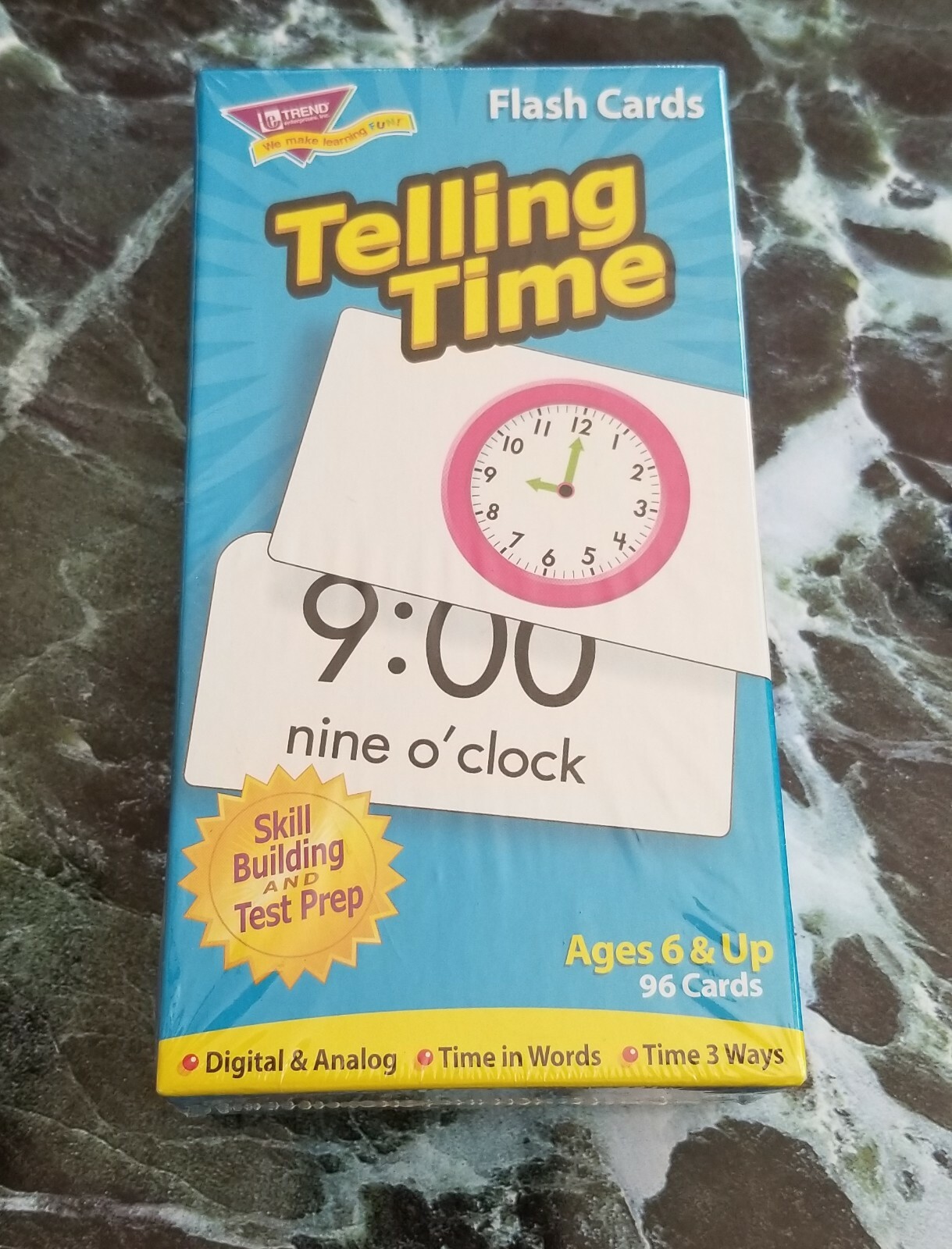 Trend Flash Cards – 90+ Cards Per Box, Money, Time, Add, Subtract – Skill Build