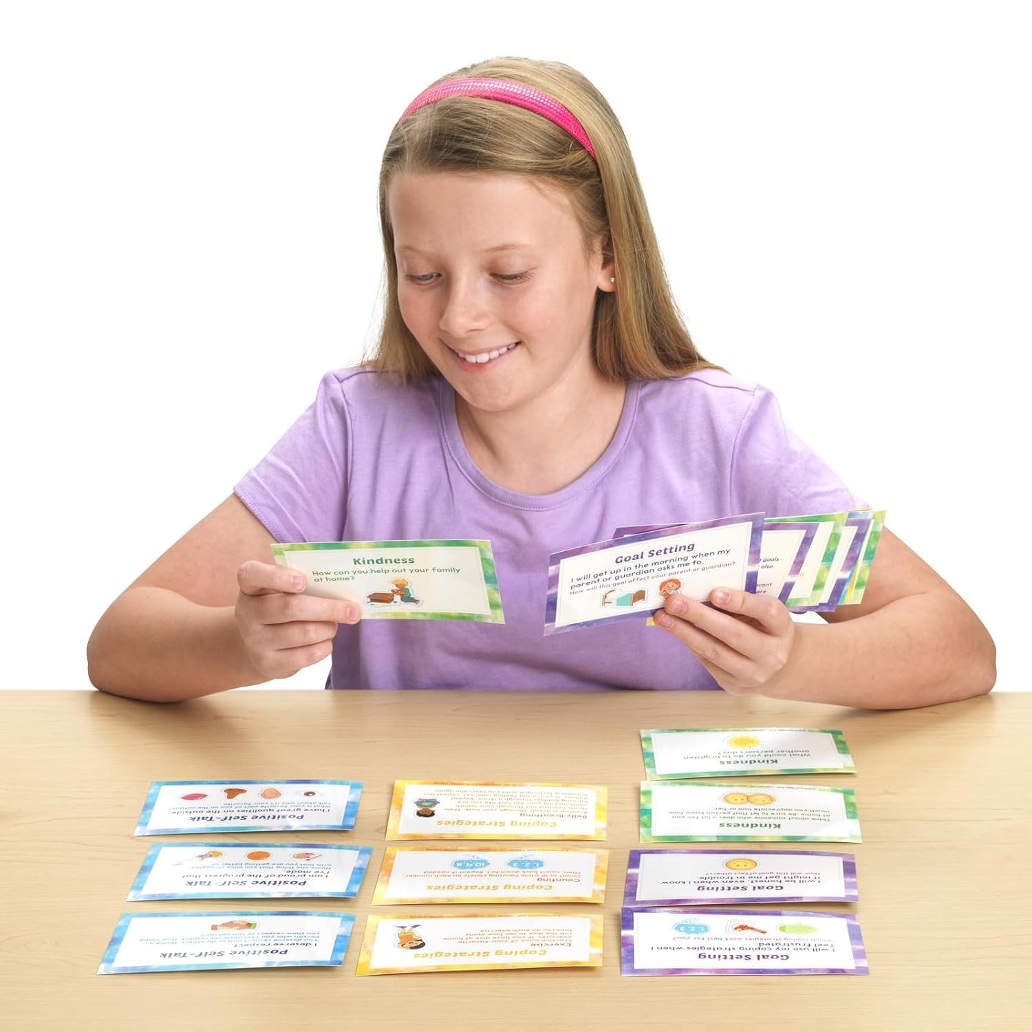 Social-Emotional Learning Conversation Cards for Home- Set of 18-Help Kids Learn