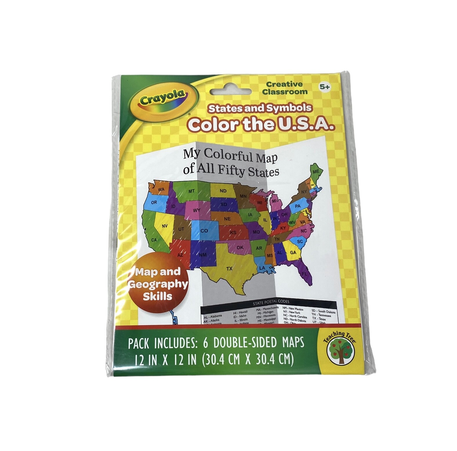 Crayola Creative Classroom States & Symbols ~ Color the USA All 50 States w/ S&H