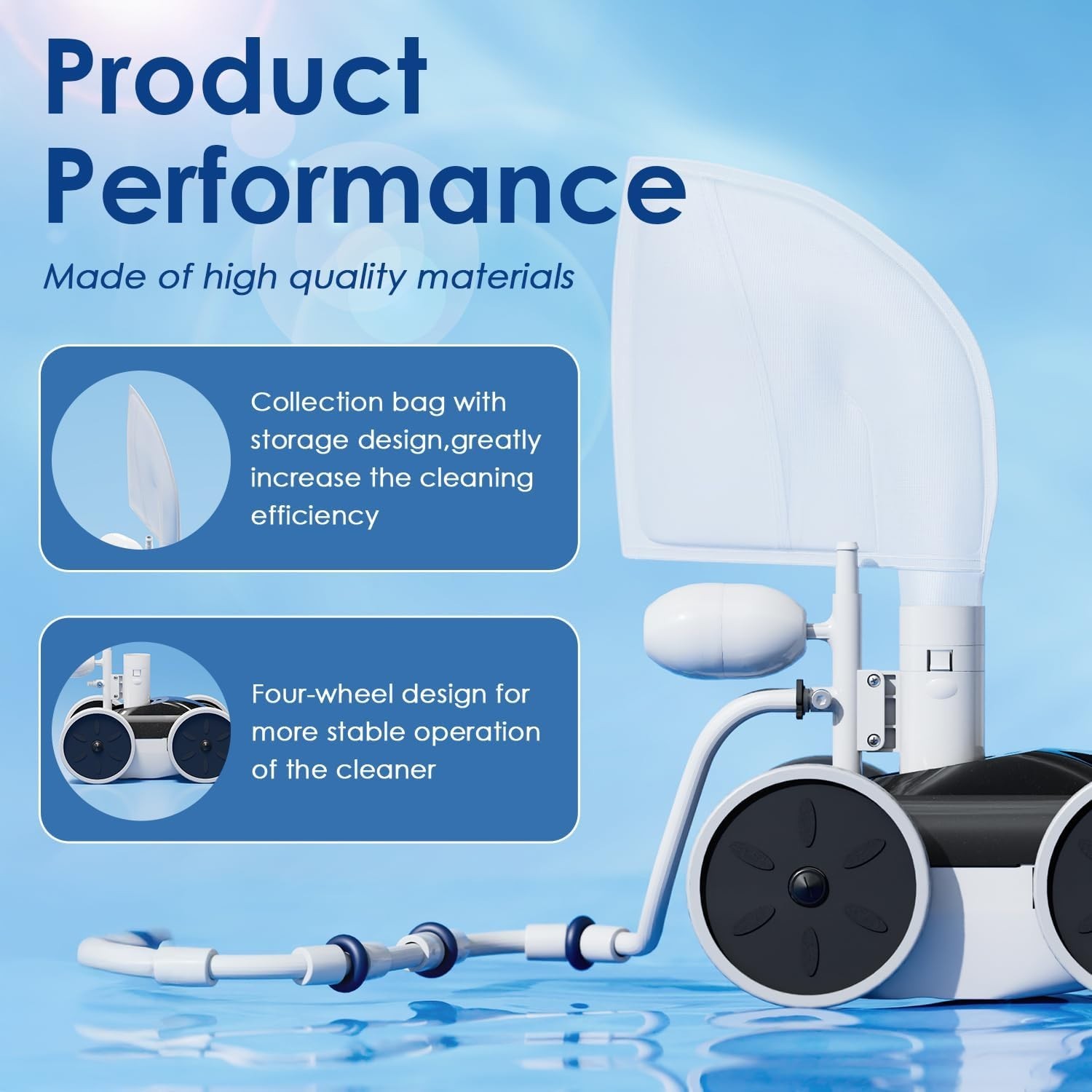 MAKHOON UPGRADE POOL PRESSURE SIDE SWEEPER PROFESSIONAL SOLUTION