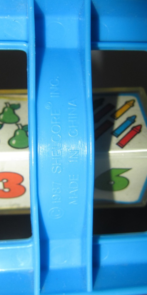 Toy Alphabet & Numbers Blocks Spin ‘N Learn Vintage Shelcore 1987