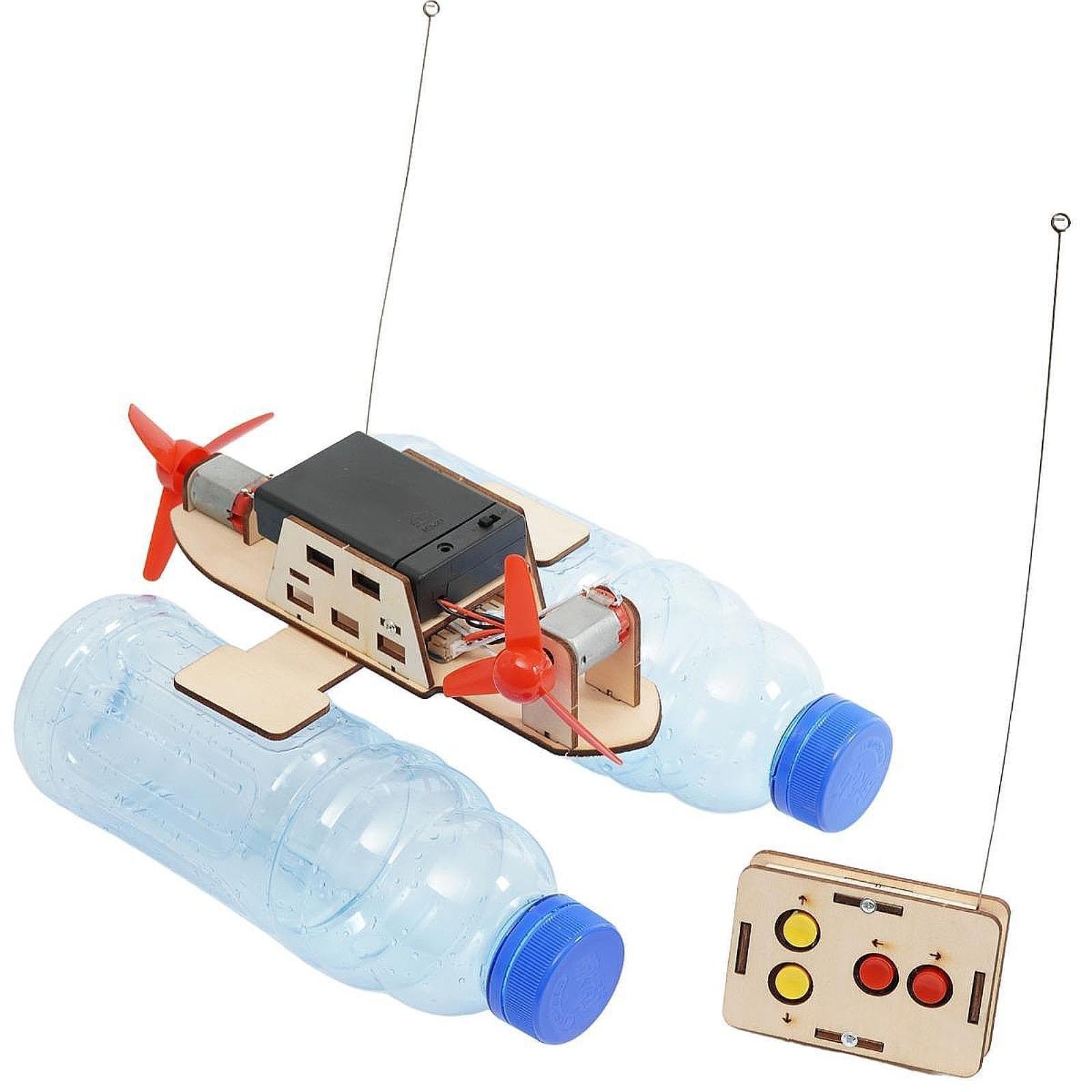 DIY RC Boat Kit Stem Learning Craft Set Science Project Kit