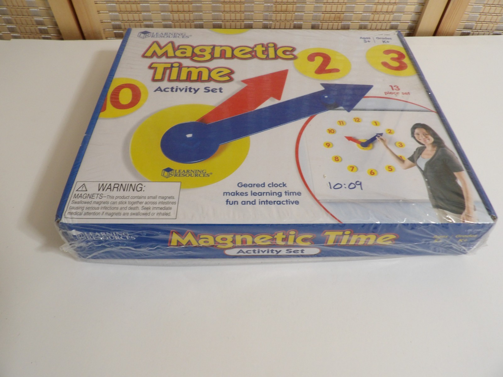 NEW – Magnetic Time Activity Set Geared Clock by Learning Resources