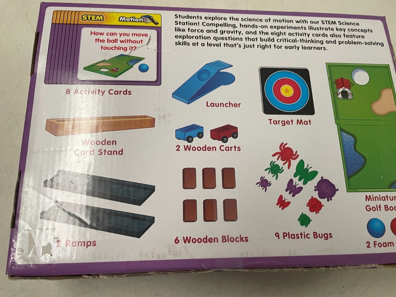 LAKESHORE EDUCATIONAL PRODUCT STEM SCIENCE STATION MOTION COMPLETE W BOX