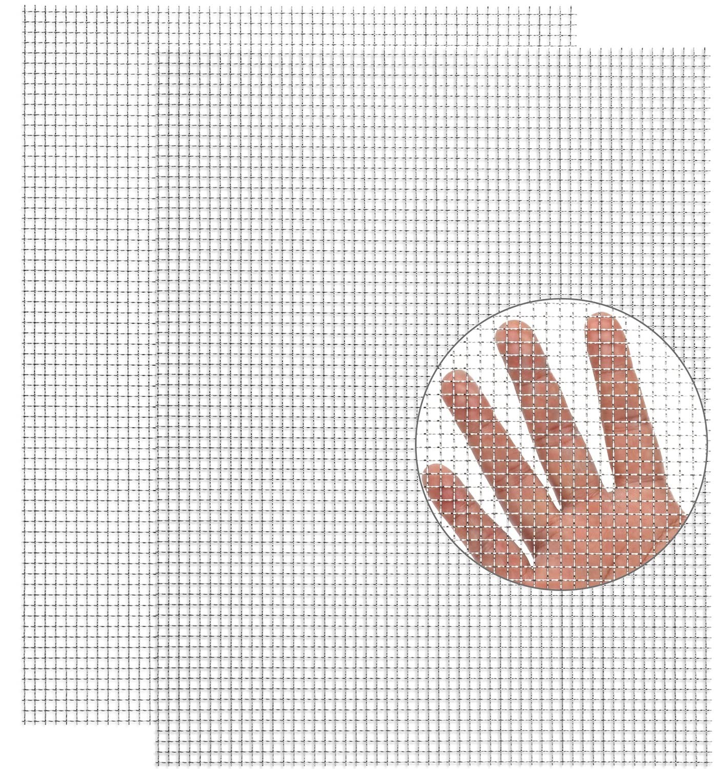 Upgraded 2Pack Mesh Screen Crimped 304, 5 Mesh 11 X 14.2 inch, Not Easy Falli…
