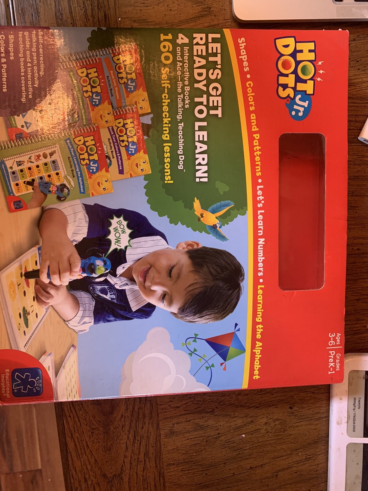 Hot Dots Jr PreK-1st grade 4 interactive Books with self-correcting talking pen