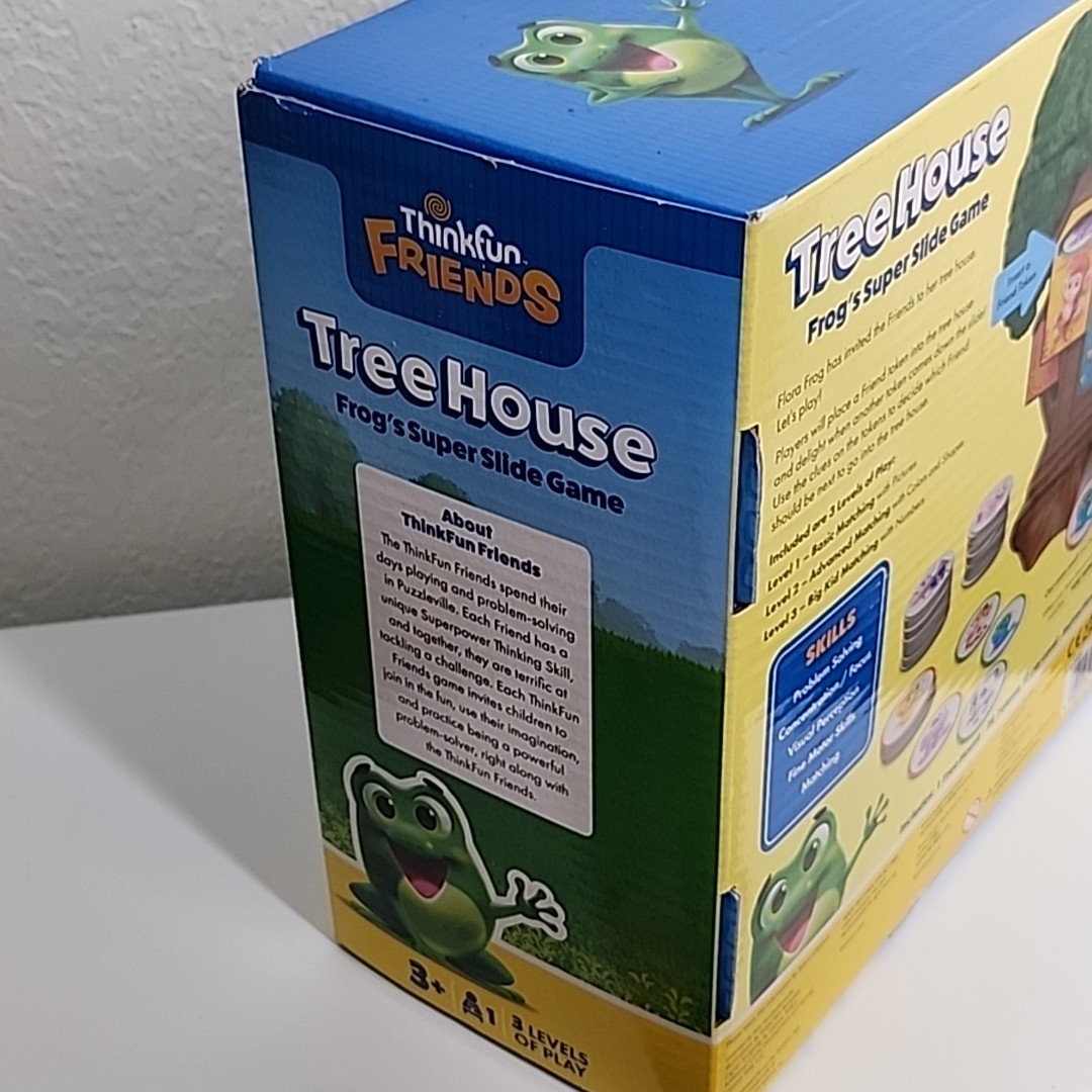 ThinkFun Friends Tree House Board Game: Frog’s super slide Educational Focus