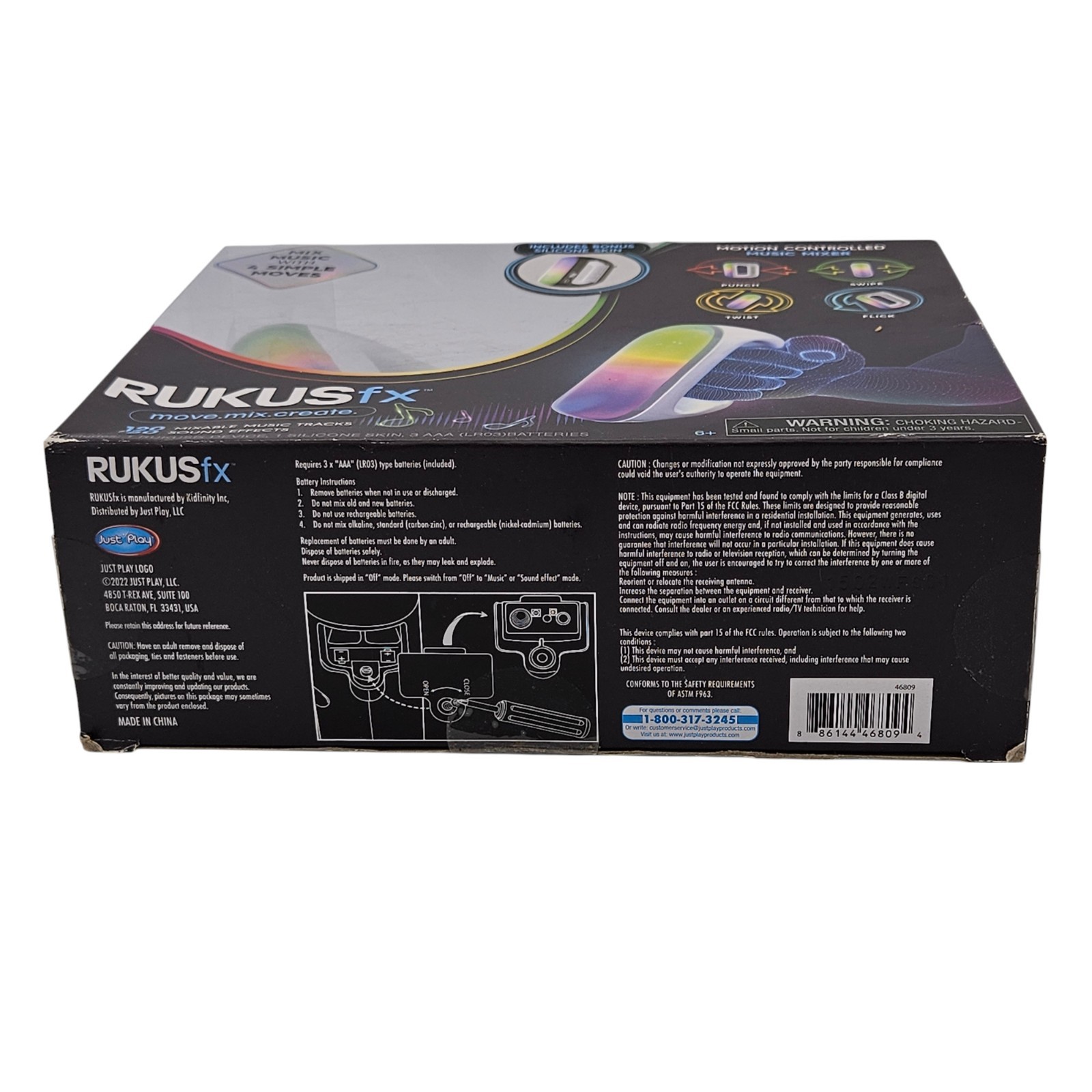 Rukus fx Hand Held Motion Controlled Music Mixer Bonus Silicone Skin RUKUSfx