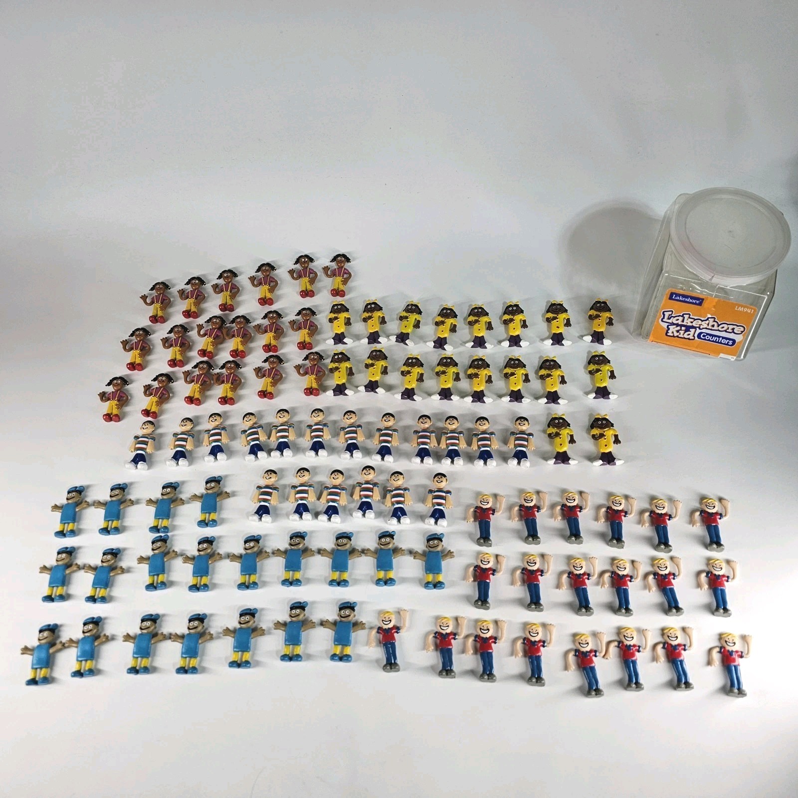 Lakeshore Learning Kid Counters Multiracial Figures Lot +90 Girls Boys Toys