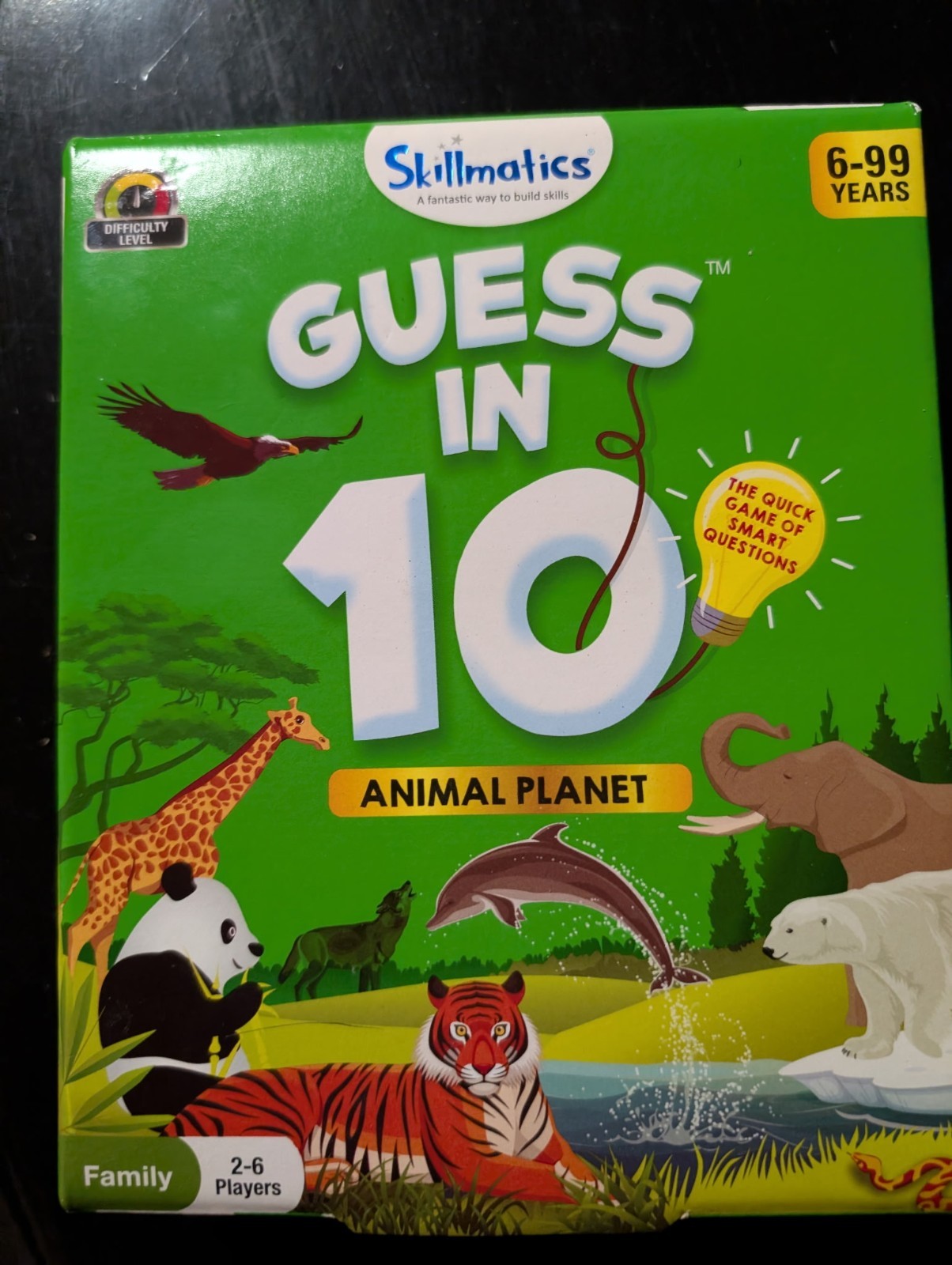 Skillmatics GUESS IN 10 Animal Planet, for Families and Kids Animals Card Game