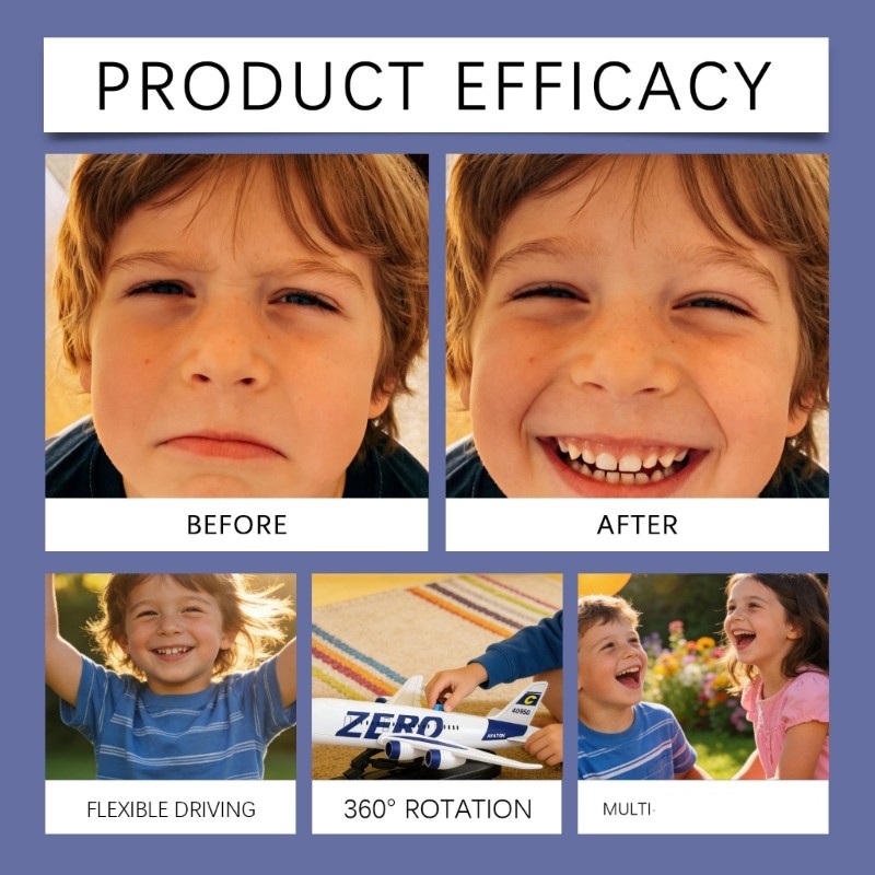 Safe And Environment Friendly Rotating Plane Toy For Boys And Girls