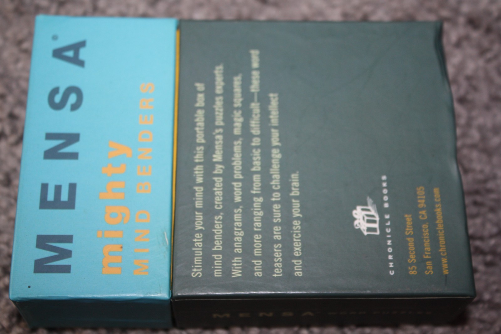 Mensa Logic Puzzles and Mighty Mind Benders Flash Card Games