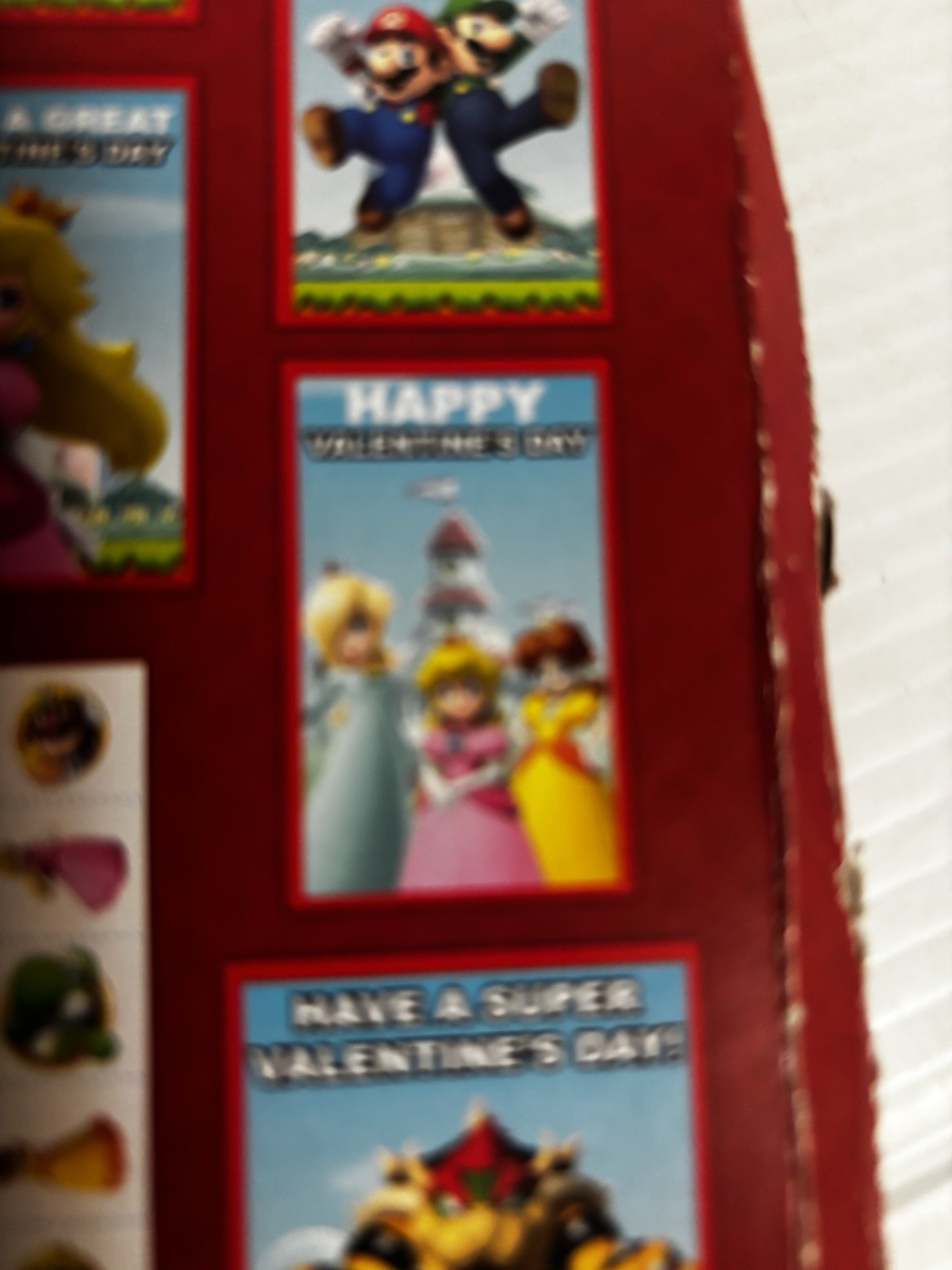 Super Mario Valentines 24 Cards + 24 Cherry POW Scented Tattoos Paper Magic 2021