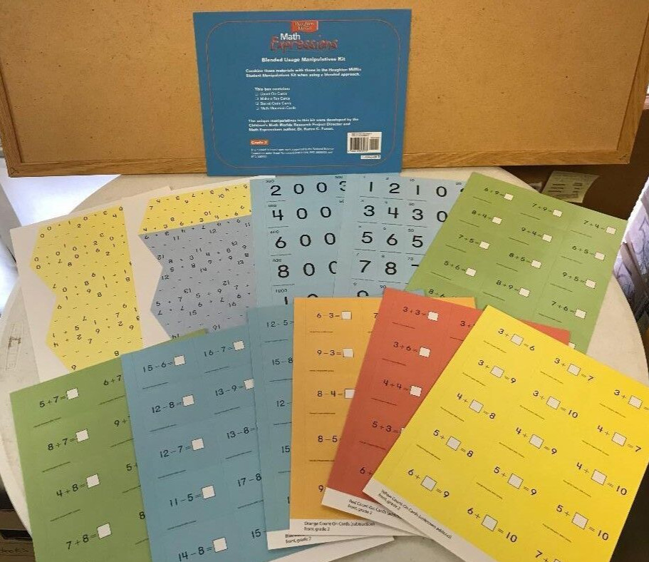 MATH EXPRESSIONS Blended Usage Manipulatives Kit, Grade 2 NEW Houghton Mifflin