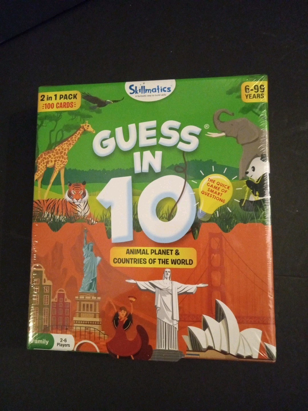 Skillmatics Card Game : Guess in 10 Animal Planet & Countries Of The World Age6