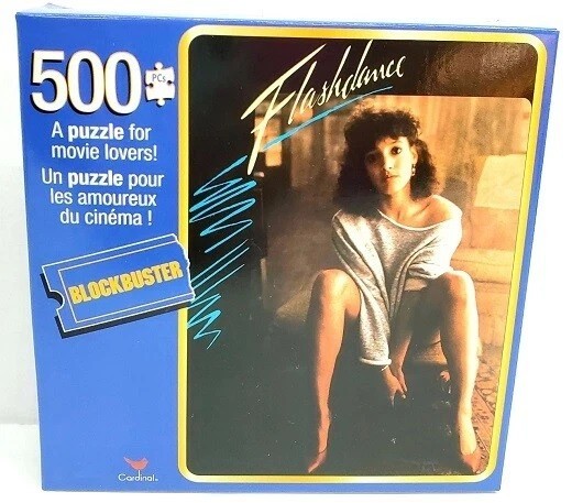 500pc BLOCKBUSTER PUZZLE JIGSAW FOOTLOOSE CLUELESS OFFICE SPACE FLASHDANCE MOVIE