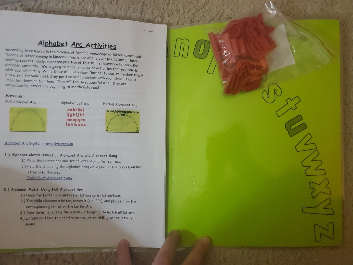EAI Student Manipulative Kit Math Alphabet ABC Arc ETA Lakeshore Gr 3-5 Teacher