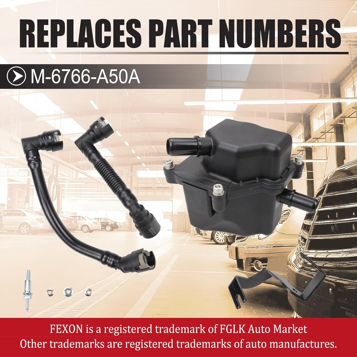 RH Engine Oil Air Separator Compatible with 2018-2021 Ford Mustang GT Oil Air