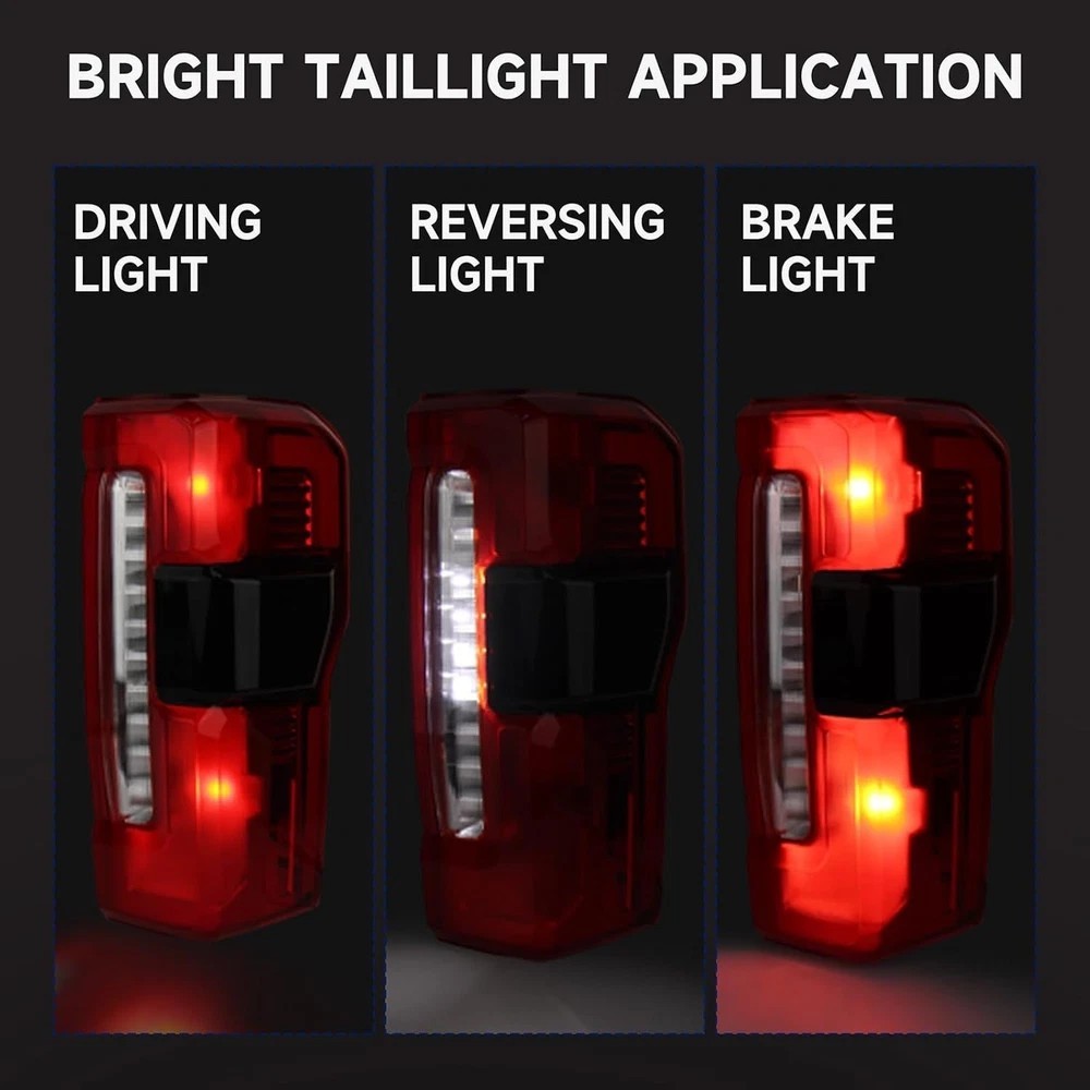 Tail Light Assembly Compatible with 2023 2024 2025 Ford F250 F350, F250 LED R…
