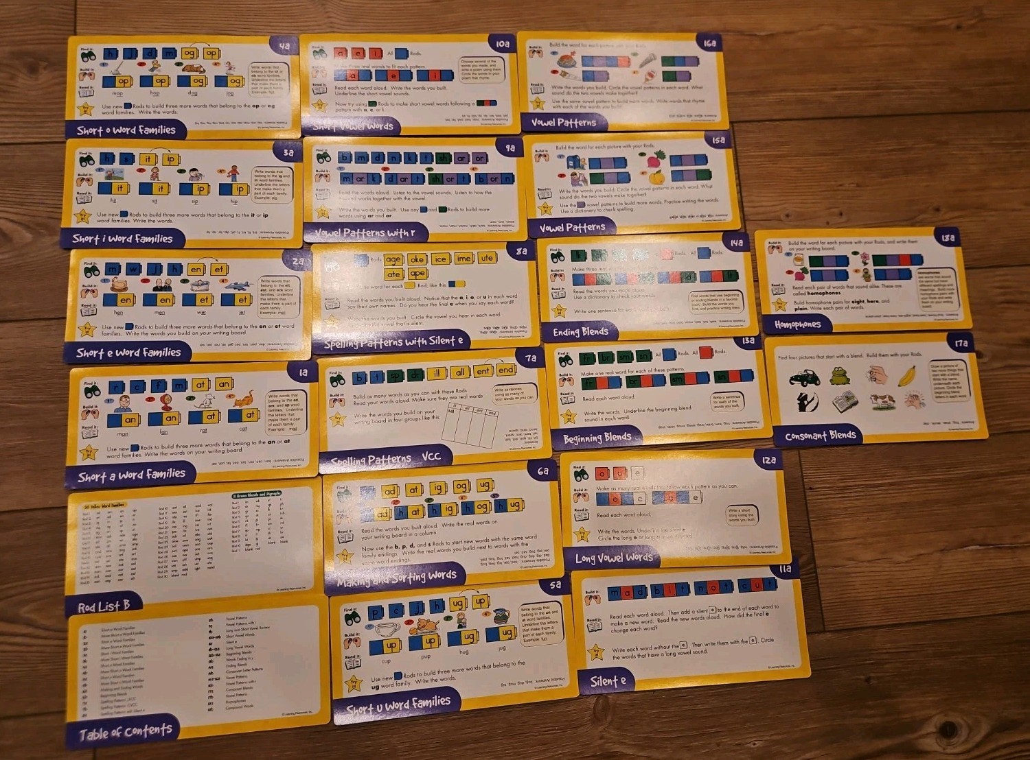 Learning Resources Phonics Activity Set Reading Rods Word Building Purple Kit