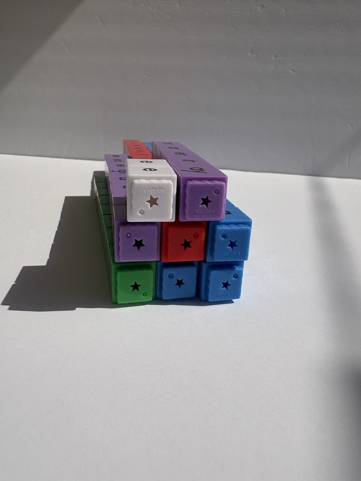 87 Pc Phonics Word Building Interlocking Cubes Vowel Consonant Blend Block Read