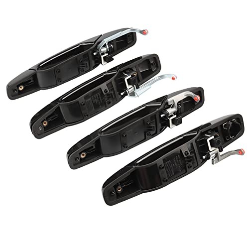 NPAUTO Black Exterior Outside Door Handle Replacement for Chevy Silverado 1500